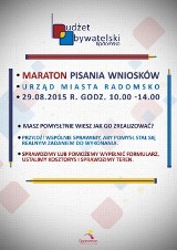 Budżet Obywatelski w Radomsku: Maraton pisania wniosków