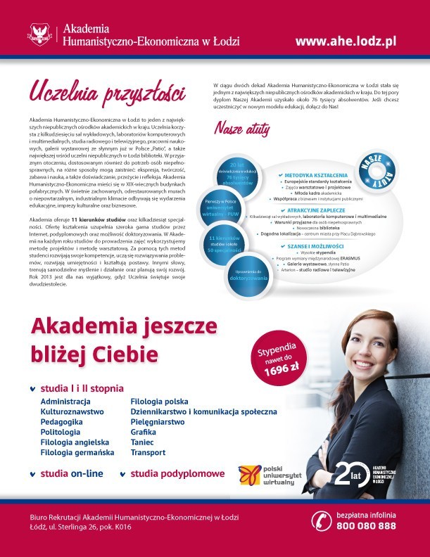 Akademia Humanistyczno-Ekonomiczna w Łodzi - Uczelnia Przyszłości