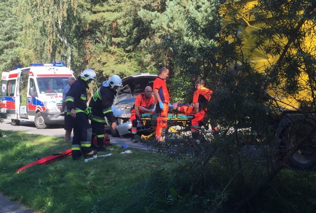 Wypadek na trasie Władysławowo - Chałupy