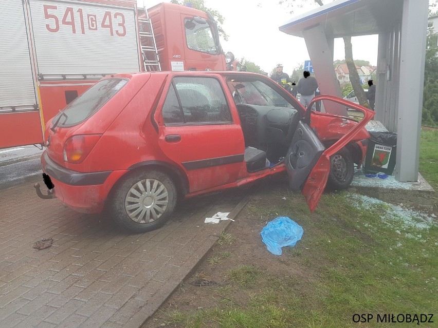 Wypadek na drodze krajowej nr 91 w Miłobądzu, niedaleko Tczewa