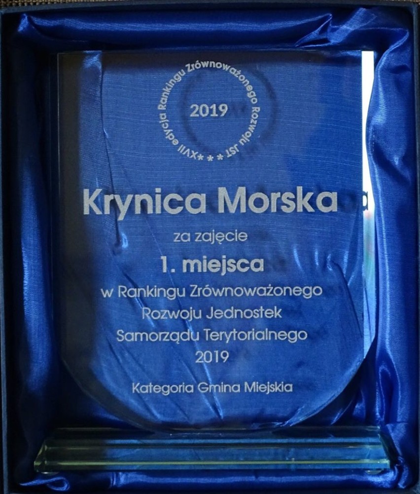 W rankingu Fundacji Polskiego Godła Promocyjnego Krynica Morska zdobyła I miejsce.