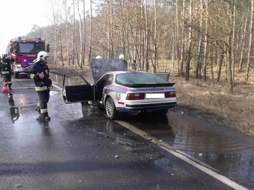 Pożar auta w Kobylnicy