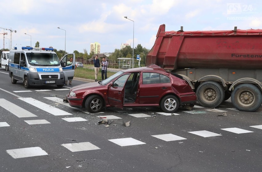 Wypadek na ul. Taczaka w Szczecinie. Tworzą się zatory