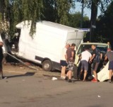 Wypadek w Kiezmarku [14.08.2020] Sześć osób poszkodowanych, jedna zakleszczona w aucie |ZDJĘCIA