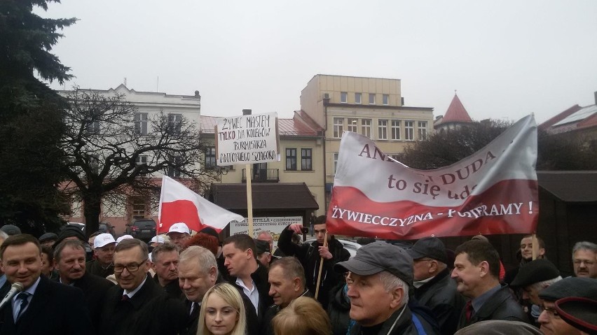 Andrzej Duda w Żywcu. Na rynku spotkał się z mieszkańcami [ZDJĘCIA, WIDEO]