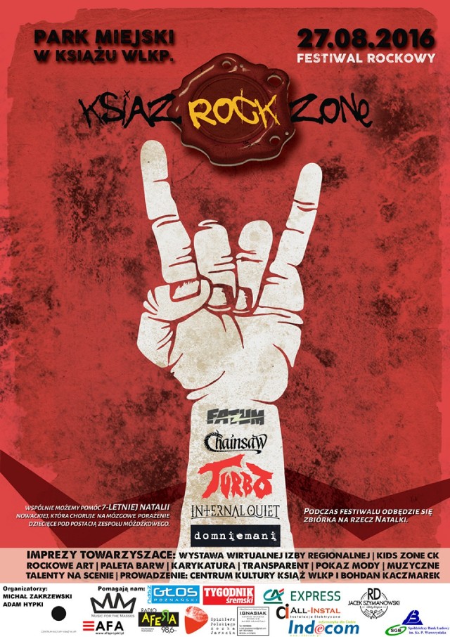 Książ Rock Zone Festiwal: to już w sobotę 27 sierpnia!
