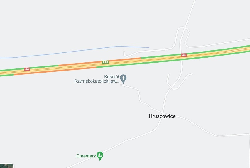 39-latek z gminy Orły uderzył w bariery na autostradzie A4. Cztery osoby trafiły do szpitala