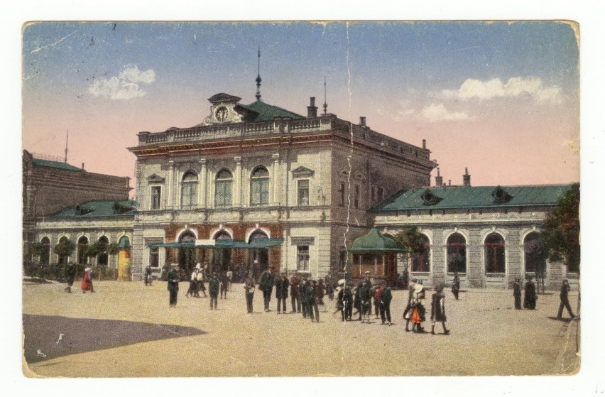 Dworzec kolejowy w Przemyślu.