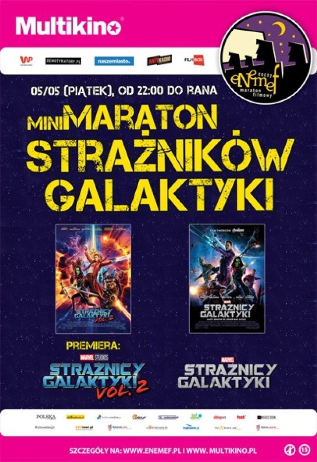 Wygraj bilety na Nocny Maraton Filmowy! ENEMEF: Minimaraton Strażników Galaktyki [KONKURS]