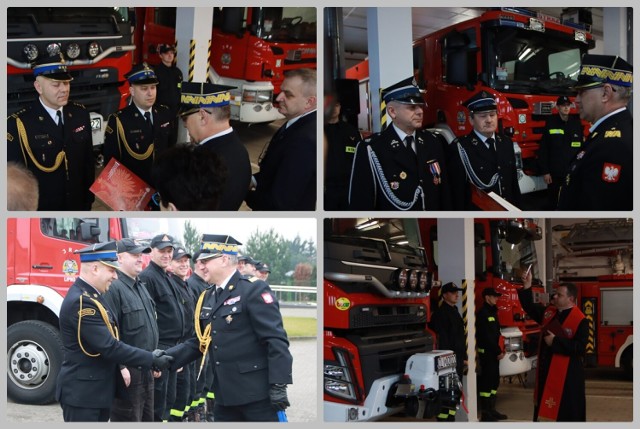 Strażacy z Lipna otrzymali nowoczesny sprzęt - wozy bojowe i łódź ratowniczą, 18 stycznia 2023 roku.