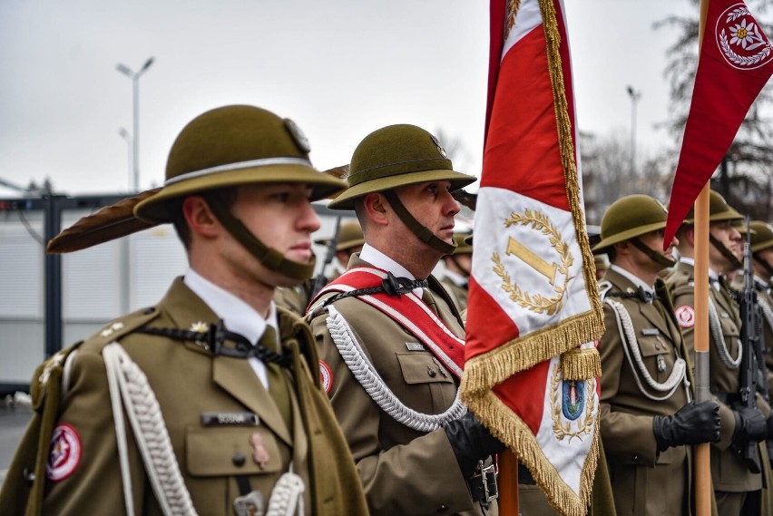 Przekazanie obowiązków dowódcy z 1 batalionie strzelców...