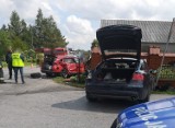 Wypadek w Milonkach. Pięć osób poszkodowanych w zderzeniu dwóch samochodów [ZDJĘCIA]