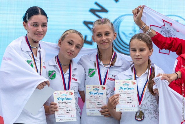 Młode Smoki z Wawelu Kraków podczas mistrzostw Europy dzieci w Brnie
