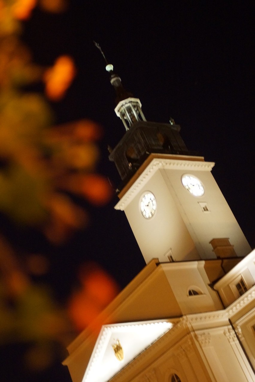 Zegar na wieży ratusza w Kaliszu nie działa