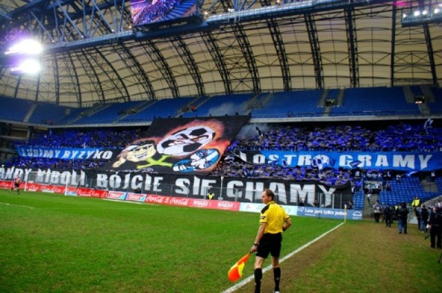 Lech - lechia oprawa, Lech Poznań - lechia Gdańsk 2:1, kibice, oprawa kibiców