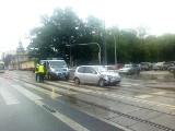 Łódź: wypadek na Piotrkowskiej (ZDJĘCIA)
