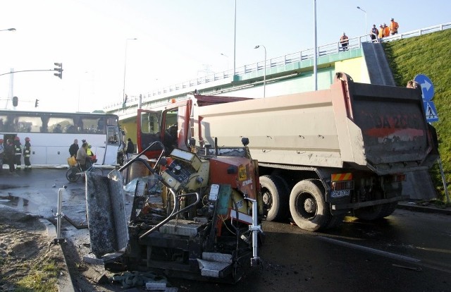 Wypadek na terenie budowy Trasy Sucharskiego w Gdańsku