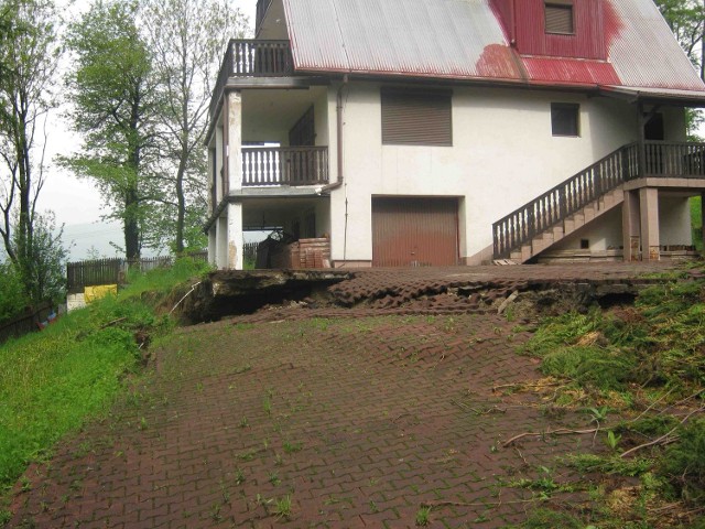 Osuwisko ziemi na górze Żar