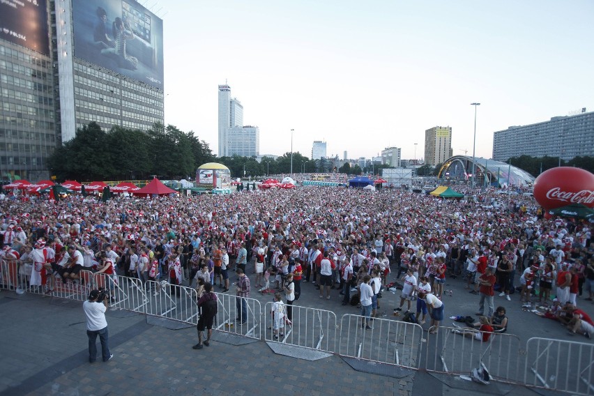 Polska - Czechy w strefie kibica w Katowicach [ZDJĘCIA i WIDEO]