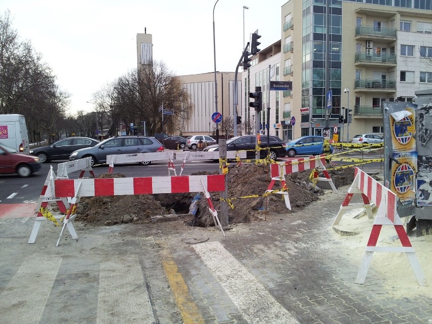 Tak wygląda skrzyżowanie ulic Przybyszewskiego z Bukowską