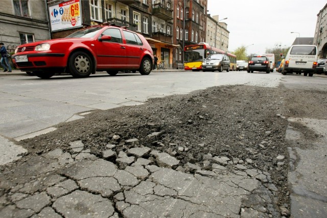 Dziury na wrocławskich ulicach - zdjęcie ilustracyjne