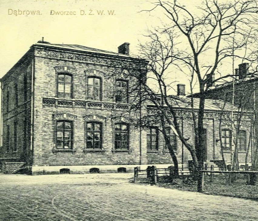 Tak dąbrowski dworzec wyglądał na początku XX wieku