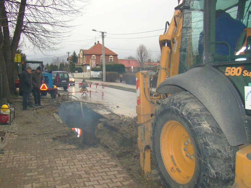 Awaria wodociągu w Andrychowie.