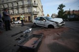 Łódź: wypadek przy Gdańskiej. Motocyklista w szpitalu (ZDJĘCIA)