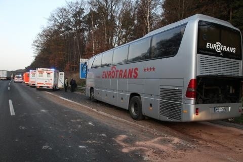 Wypadek polskiego autobusu Eurotrans na A2 w Niemczech [ZDJĘCIA]