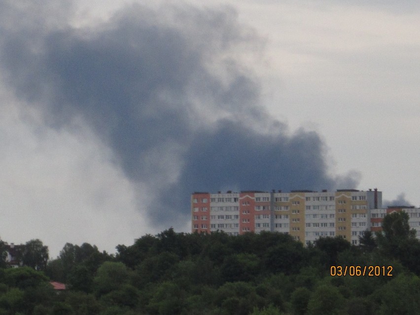 widok z balkonu z ulicy Poligonowej