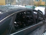 Na ul. Rzeckiego w Lublinie spłonęły dwa samochody (FOTO)