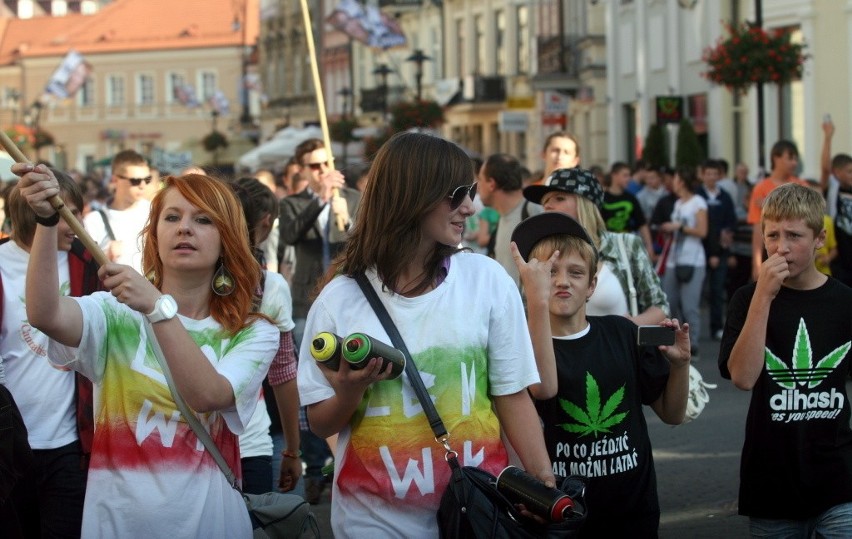 Marsz Wyzwolenia Konopi w Lublinie (ZDJĘCIA,WIDEO)