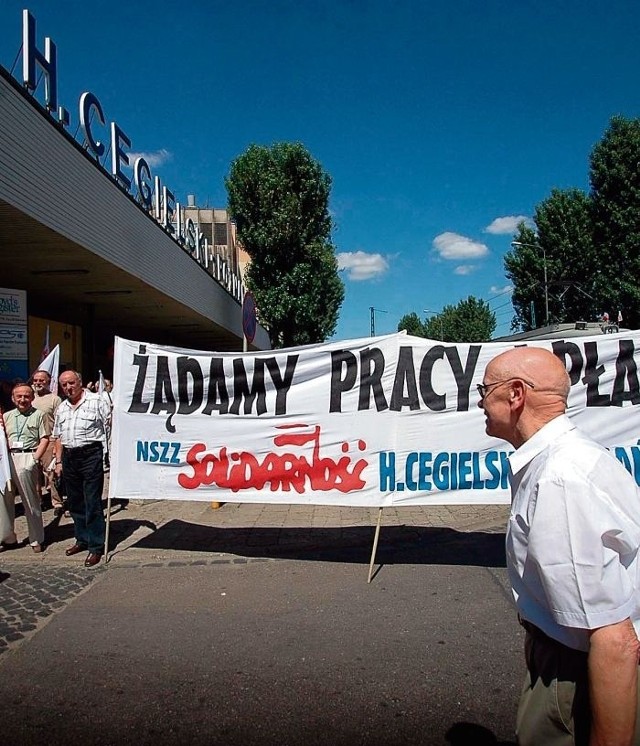 Pracownicy Cegielskiego domagali się pracy i chleba