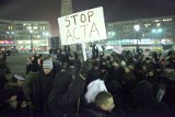 Łódź: protest przeciw ACTA, Tuskowi i Zdanowskiej [ZDJĘCIA i FILM]