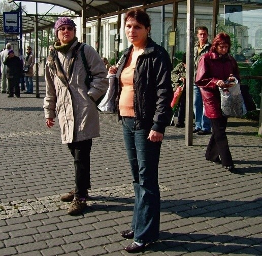 Pasażerki Jadwiga Ciszewska (z prawej) i Mirosława Jurczek