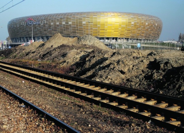 W tym miejscu ma powstać peron Gdańsk Stadion