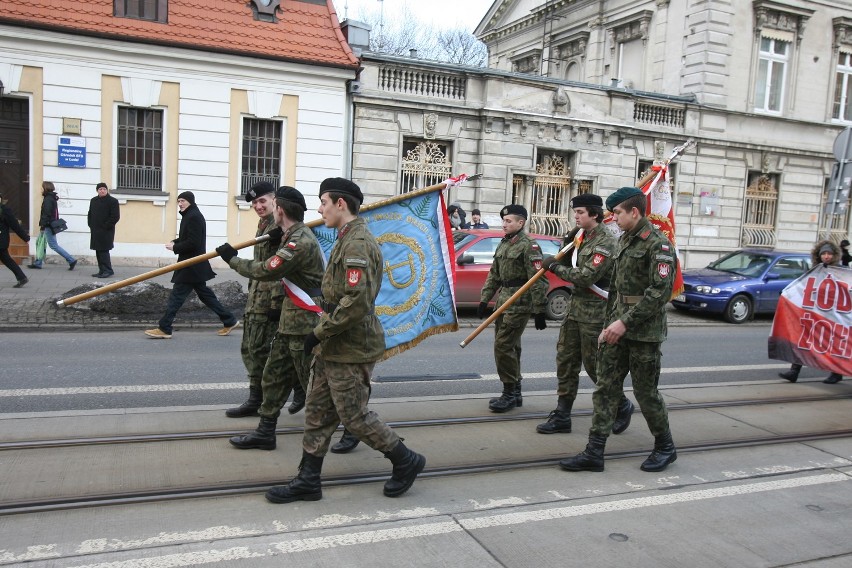 Marsz pamięci Żołnierzy Wyklętych w Łodzi