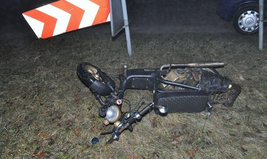 Wypadek w Kosobudach, 4/5 kwietnia: 27-letni motorowerzysta...