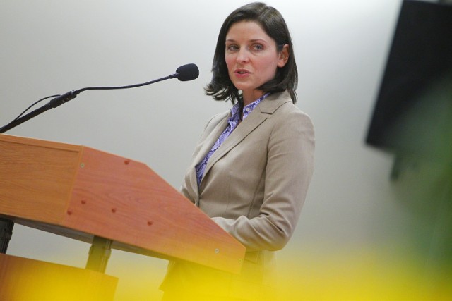 Minister Joanna Mucha w Poznaniu