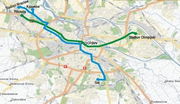 Takimi trasami Tramwaj Plus pojedzie od II kwartału 2012...