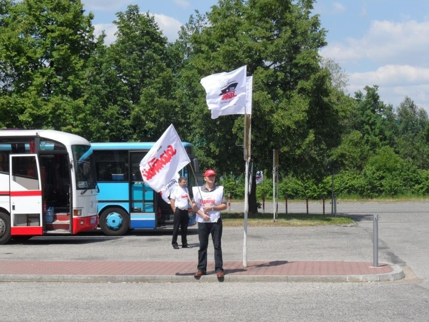 Kolejna pikieta Solidarności w tyskiej fabryce Fiata [ZDJĘCIA, WIDEO]