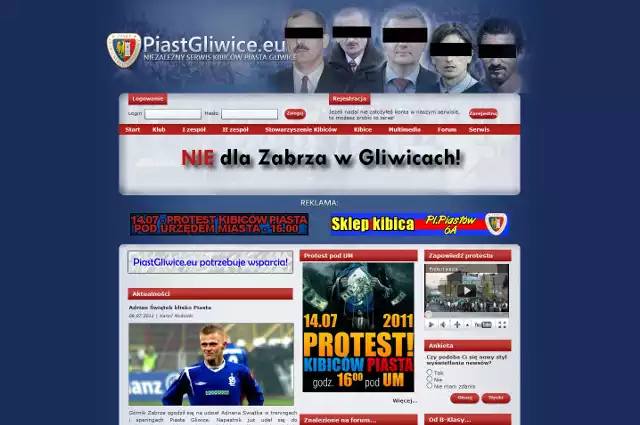 Piotr Wieczorek, Józef Drabicki, Jarosław Kołodziejczyk, Marcin Brosz i Dariusz Dudek nie są lubiani przez kibiców