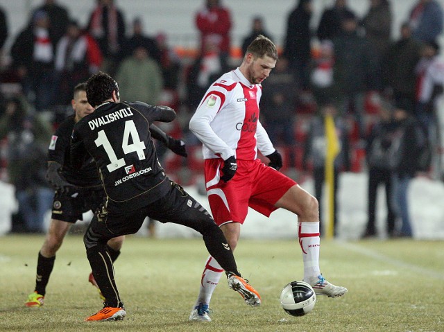 Grzegorz Bonin zdobył we wtorek pierwszego swojego gola dla ŁKS. Szkoda, że w sparingu