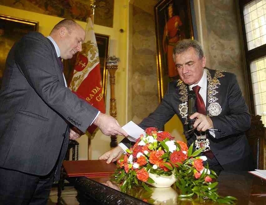 Bogdan Oleszek (z prawej) został kolejny raz przewodniczącym...