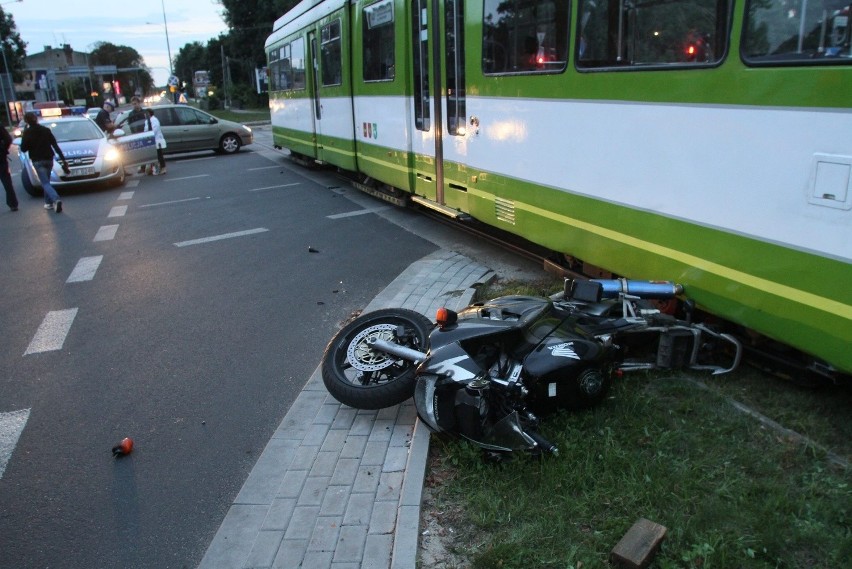 Kolejny wypadek z udziałem motocyklisty