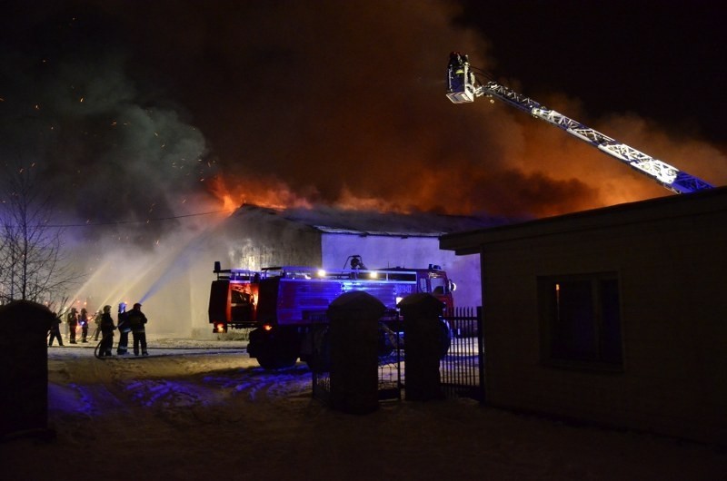 Pożar w Janikowie.