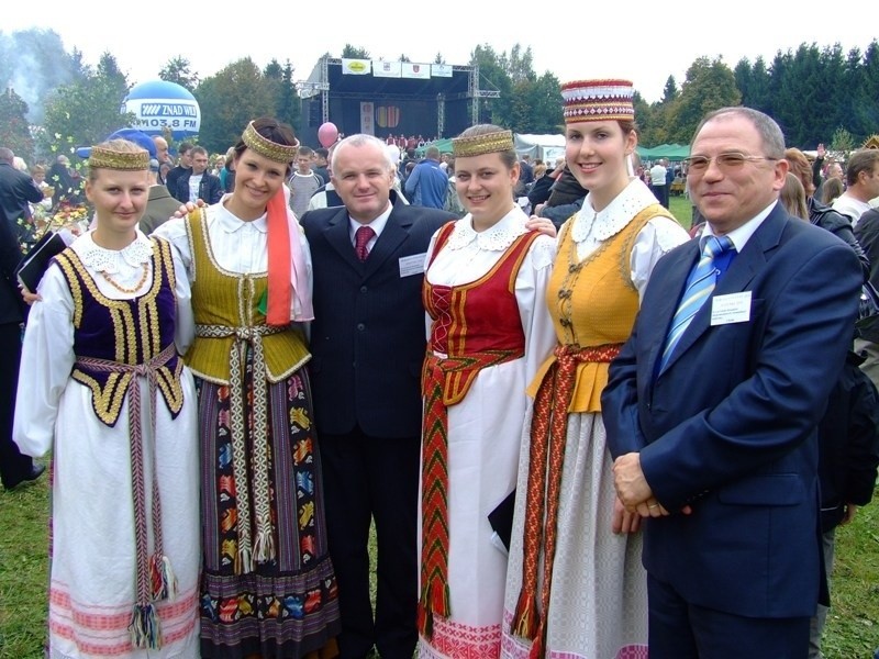 Chełmianie na dożynkach w litewskich Solecznikach