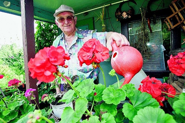 Henryk Chrąchol swoją działkę uprawia od 30 lat