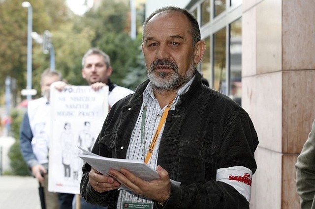 Józef Czyczerski, szef Solidarności, wszczął alarm 