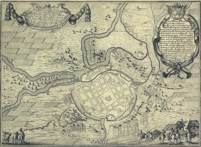 Belegerung der Stadt Posen von D. 1704 rok wyk. P.S. Faber...